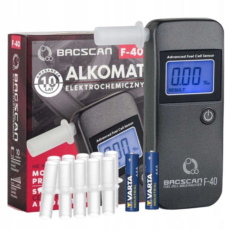 Alkohol Tester BACscan F-40 kalibrácie a náustky