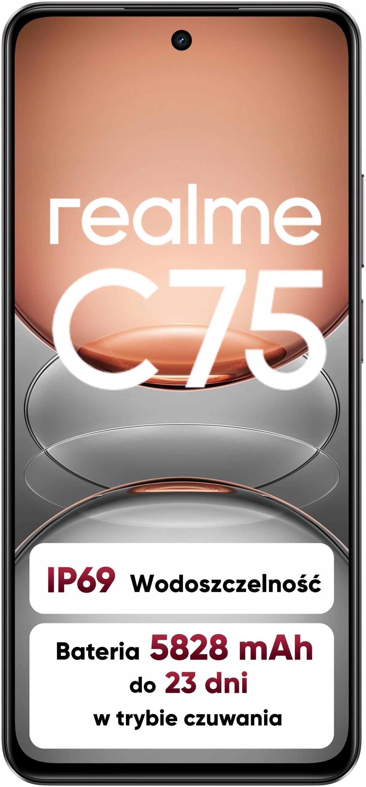 Smartphone realme C75 8/256GB Dual Sim LCD Lte Nfc Černý Storm Black