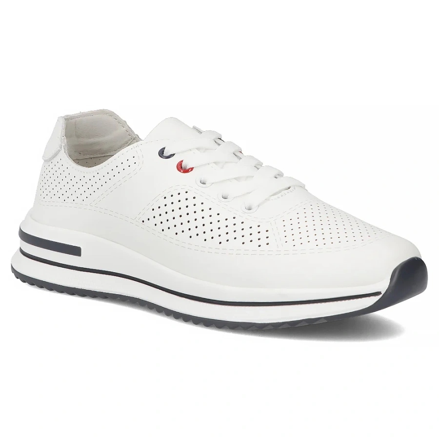 Dámské kožené polobotky ažurové bílé Filippo DP7608/26 Wh 40
