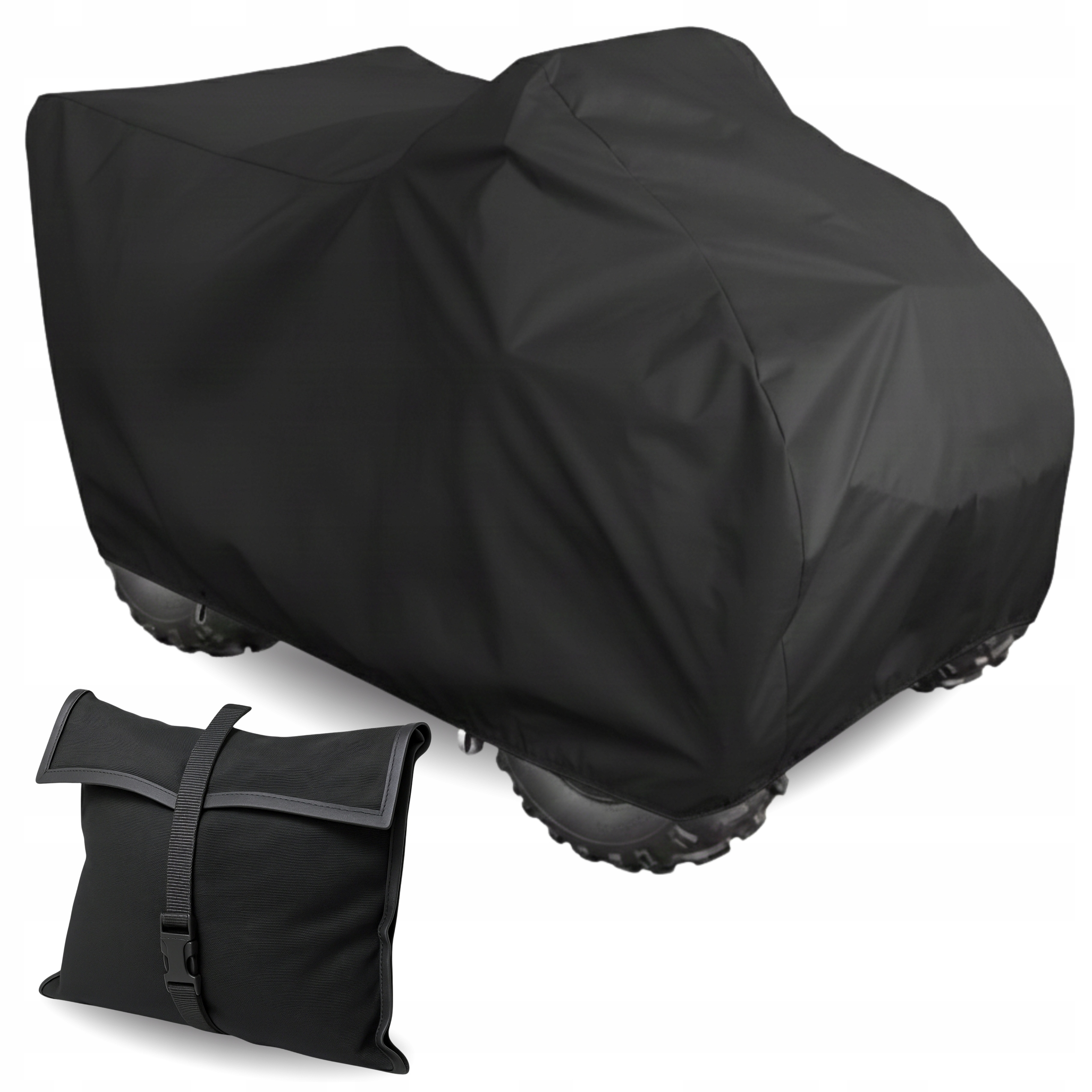 Obal na Quad s kufrem M 170-200 Plachta Uv ochrana Classic Černá