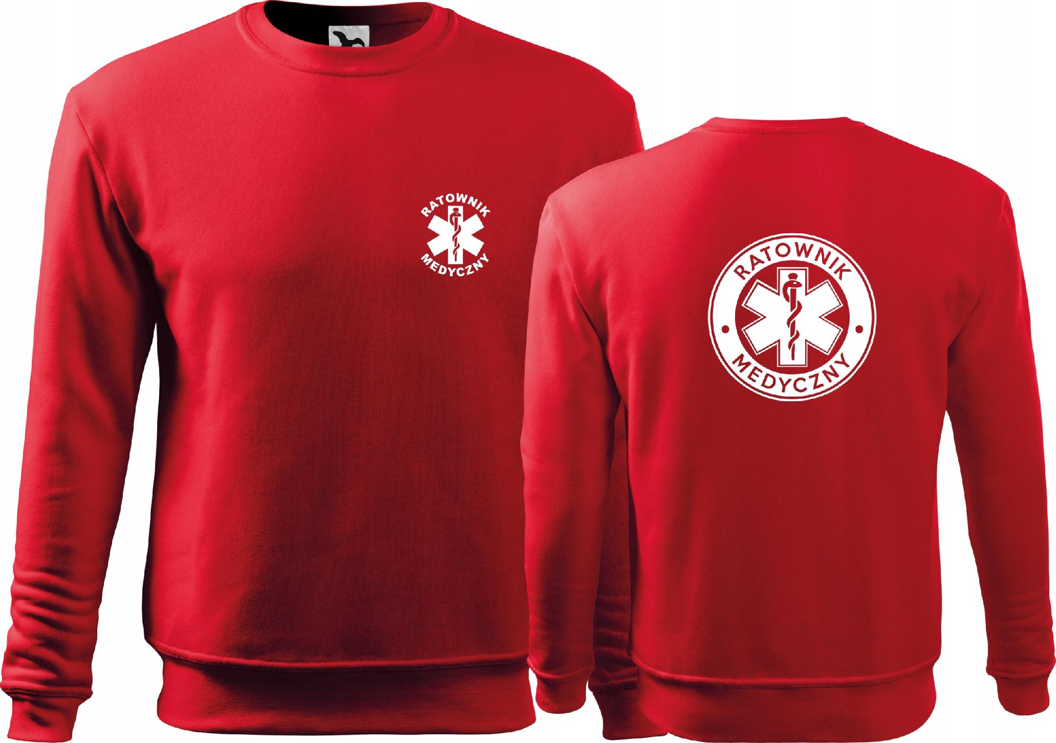 

Ciepła bluza medyczna nadruk Ratownik Medyczny 3XL