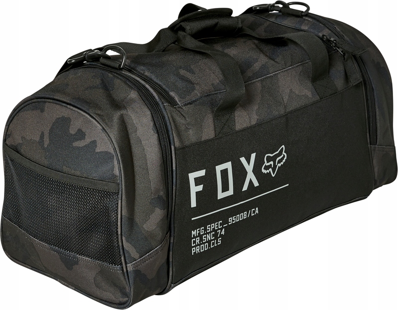 МІСТКА СУМКА FOX 180 DUFFLE BLACK CAMO 60X30X25
