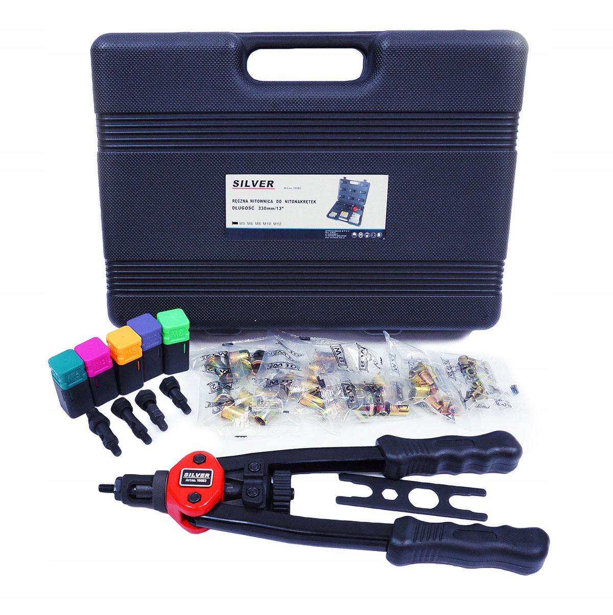 NITOWNICA RECZNA DO NITONAKRETEK M5 M12 ZESTAW 62e Producent code S10563