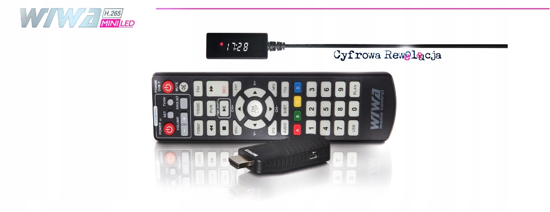 Dekoder tuner DVB-T2 Wiwa H.265 MINI LED HEVC HD EAN (GTIN) 5907678819567