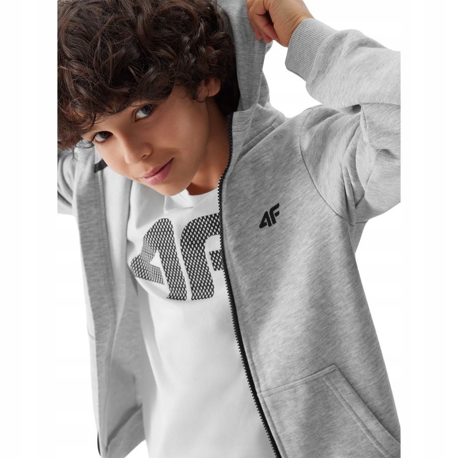 BLUZA DZIECIĘCA 4F CHŁOPIĘCA SPORTOWA DRESOWA NA CO DZIEŃ Rozmiar (new) 152 (147 - 152 cm)