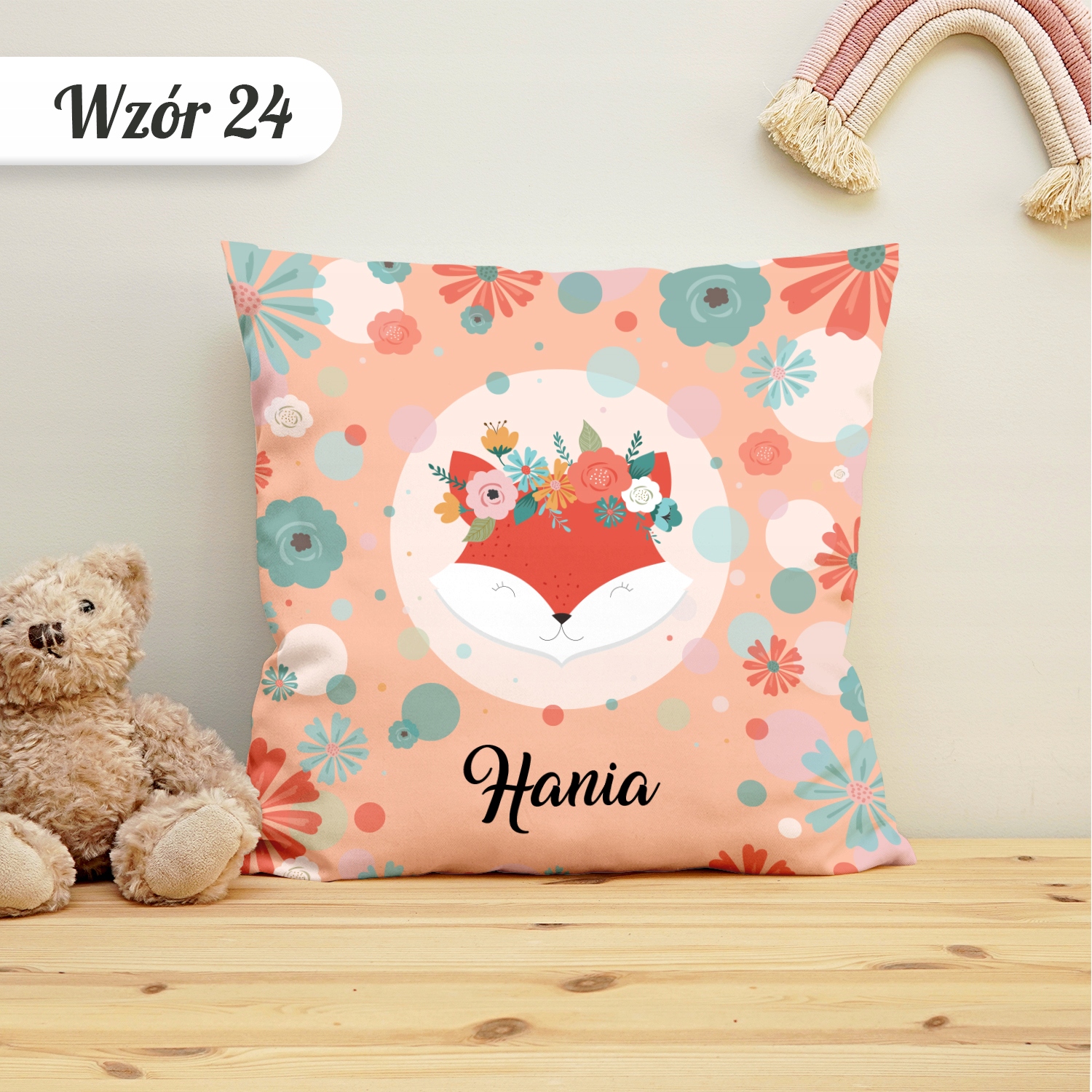 PODUSZKA Z IMIENIEM DZIEŃ DZIECKA PODUSZKA DO PRZEDSZKOLA DLA DZIECKA Długość (cm) 40