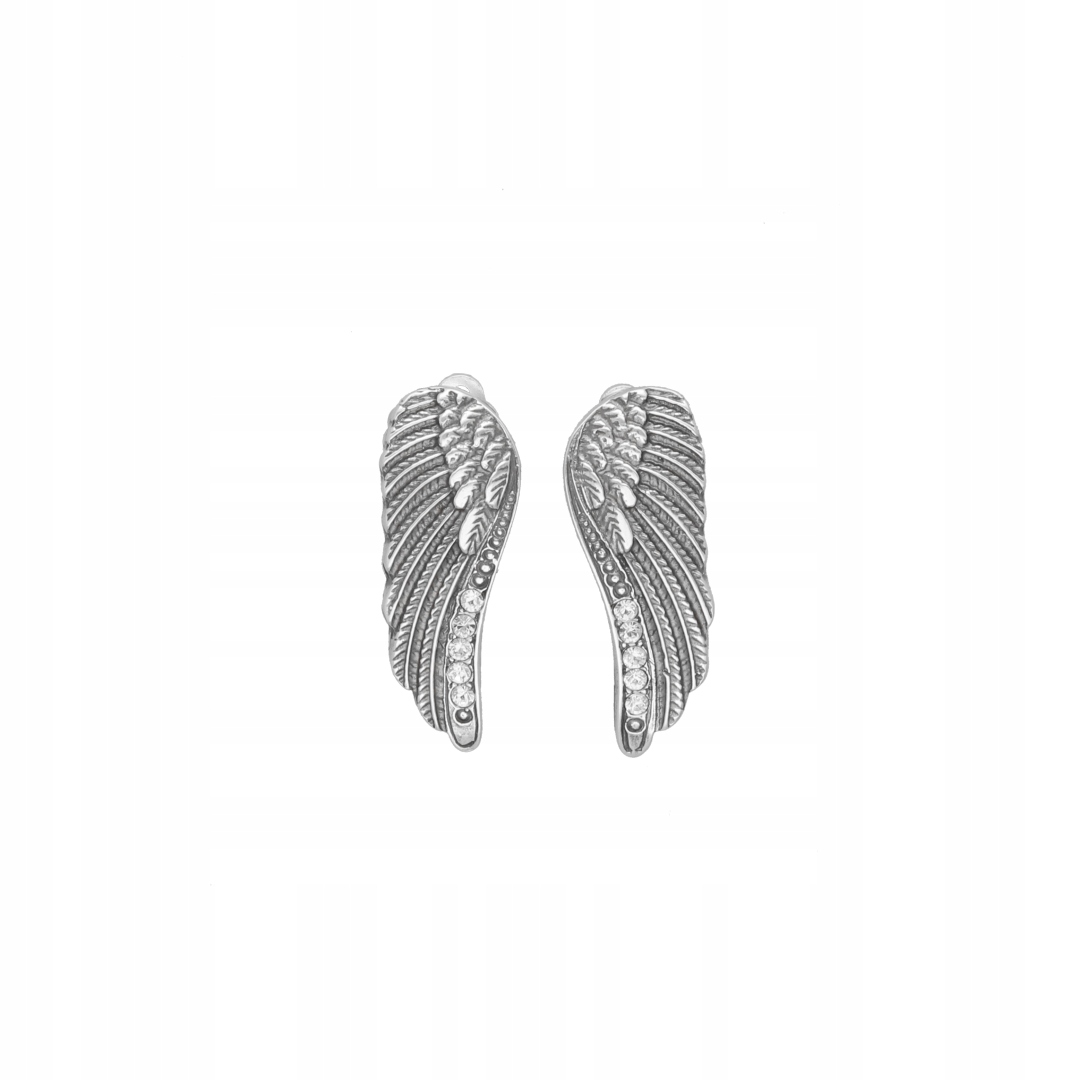 Klipy andělského křídla se zirkony stříbro