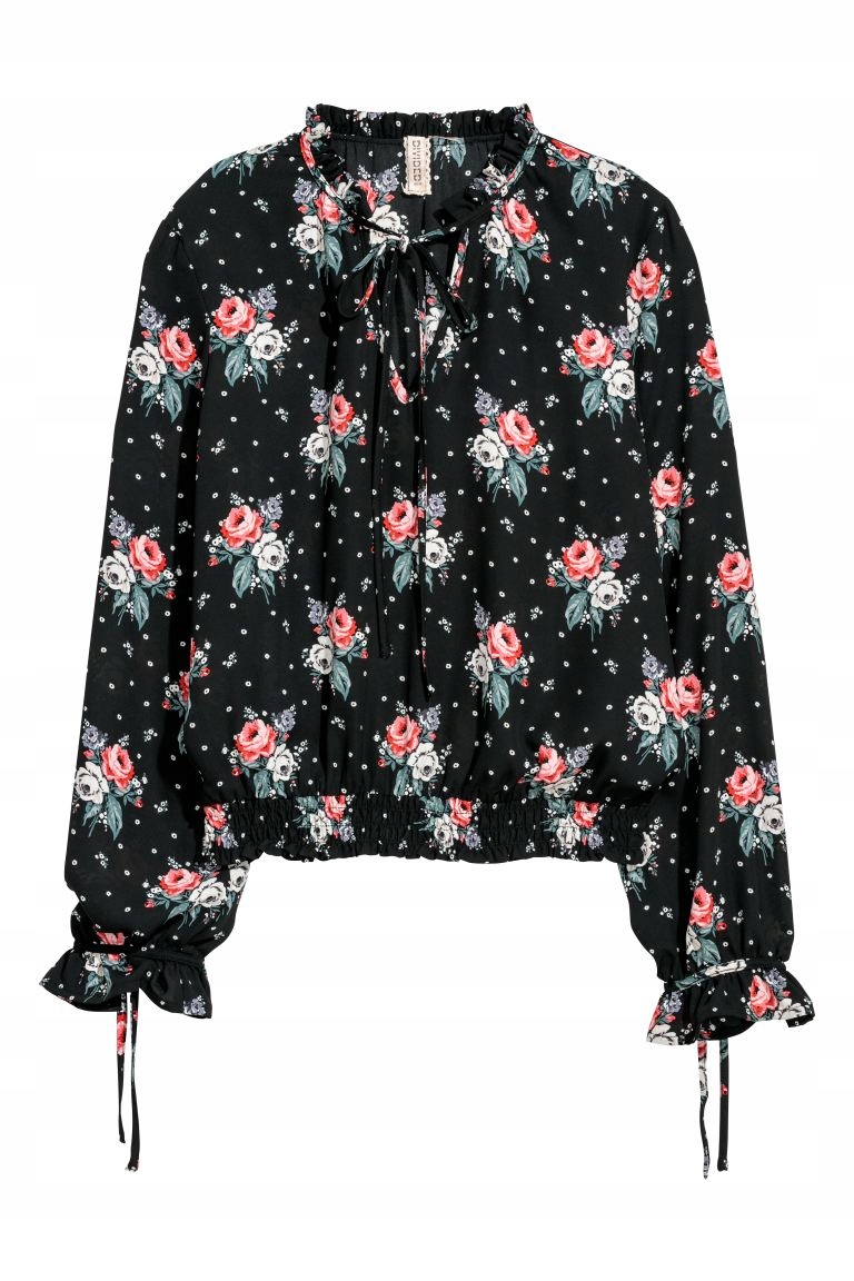 

H&m Wzorzysta bluzka rozm.36 S