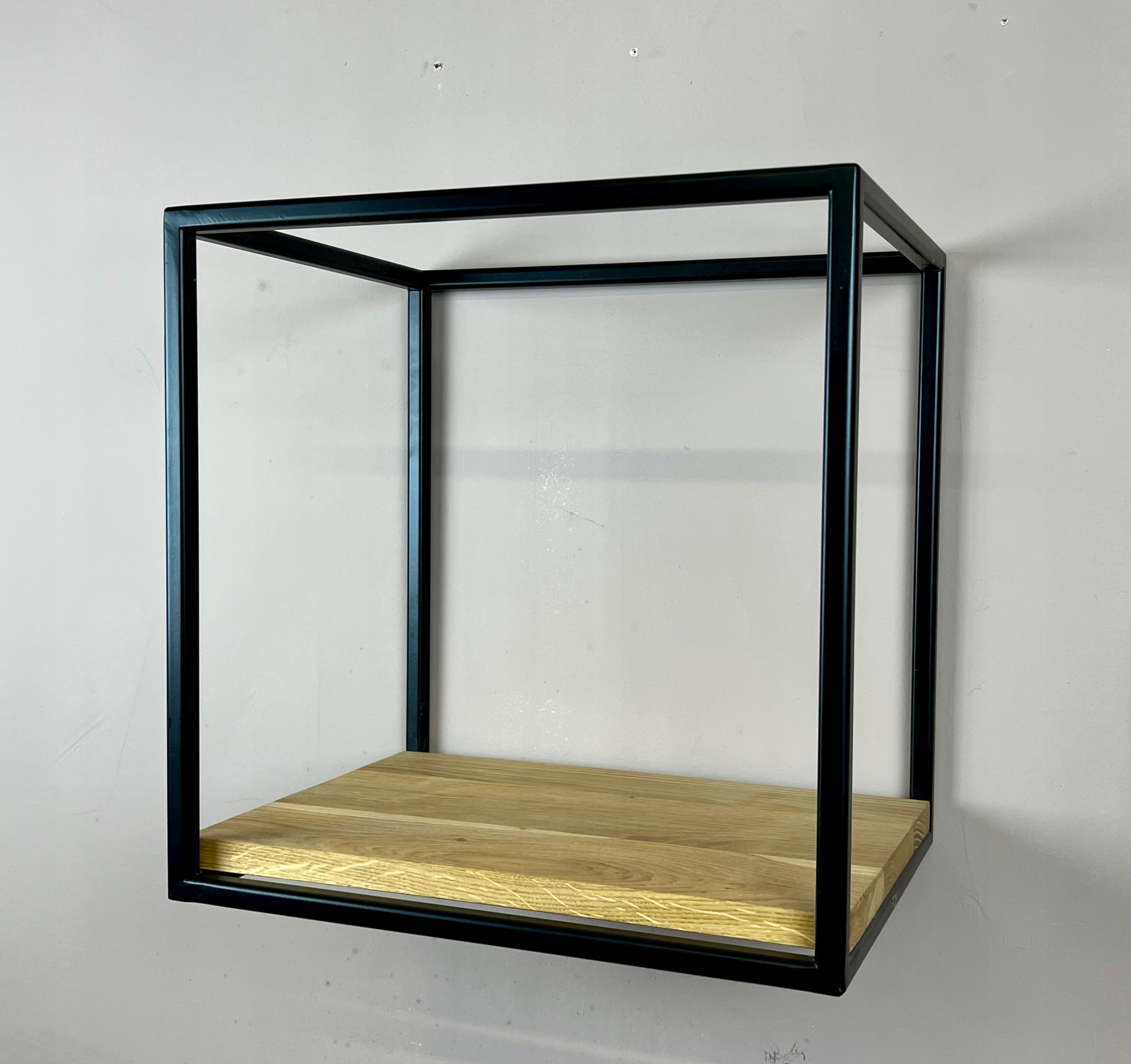 Półka wisząca do salonu loft DĄB kostka Kolor mebla dąb naturalny