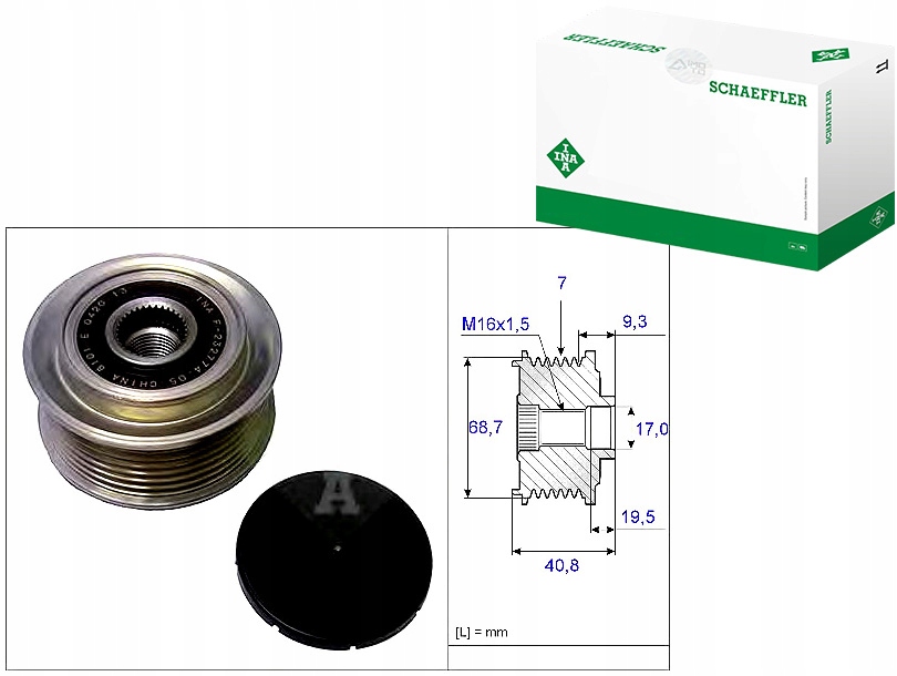 INA535 0079 10 Pásové Kolo Alternátoru Hyundai Kia Asistent řidiče #33