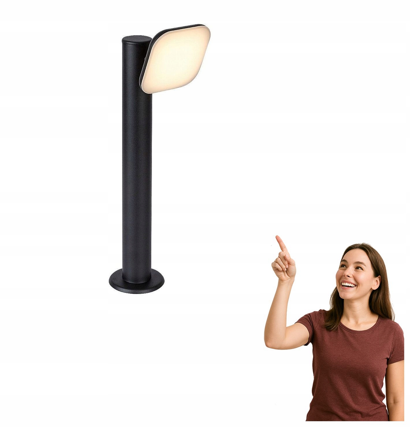 Vonkajšia Led záhradná lampa s stĺpikom 12W Odiel 77059 Rabalux