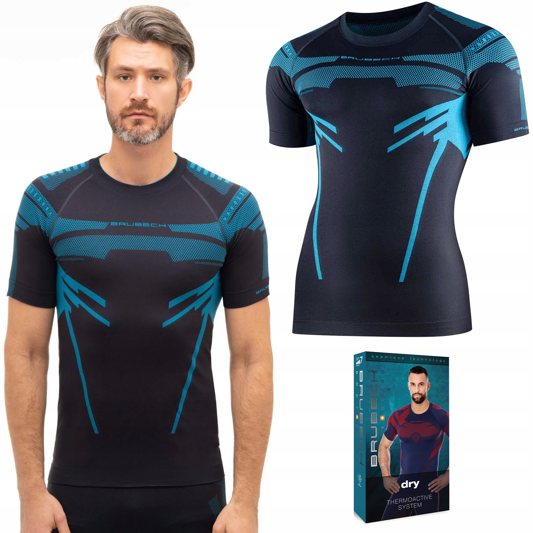 Pánské Termoaktivní tričko s krátkým rukávem Brubeck Dry L