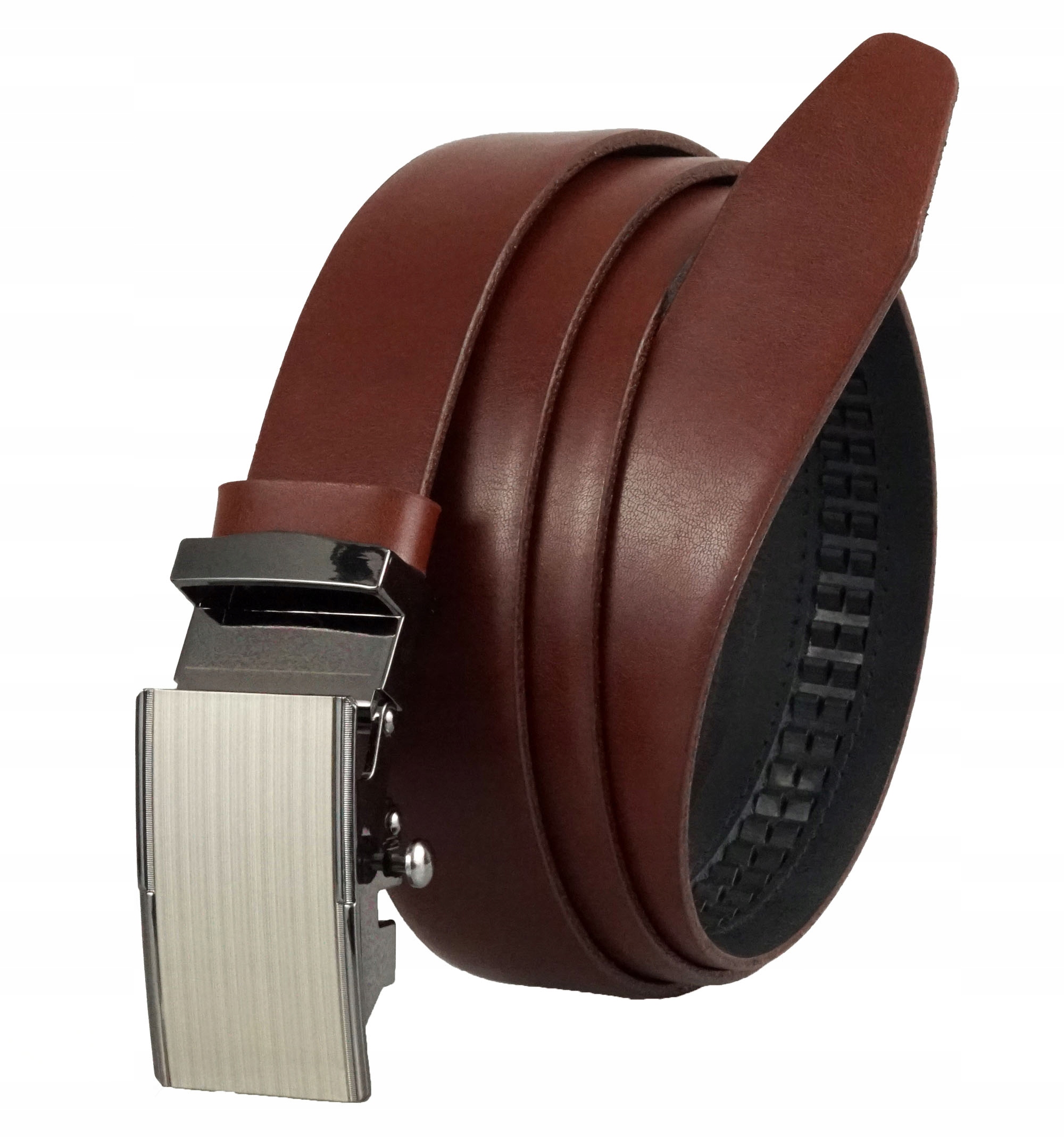 

Pasek Garniturowy 3CM Skórzany Automat Brązowy 100