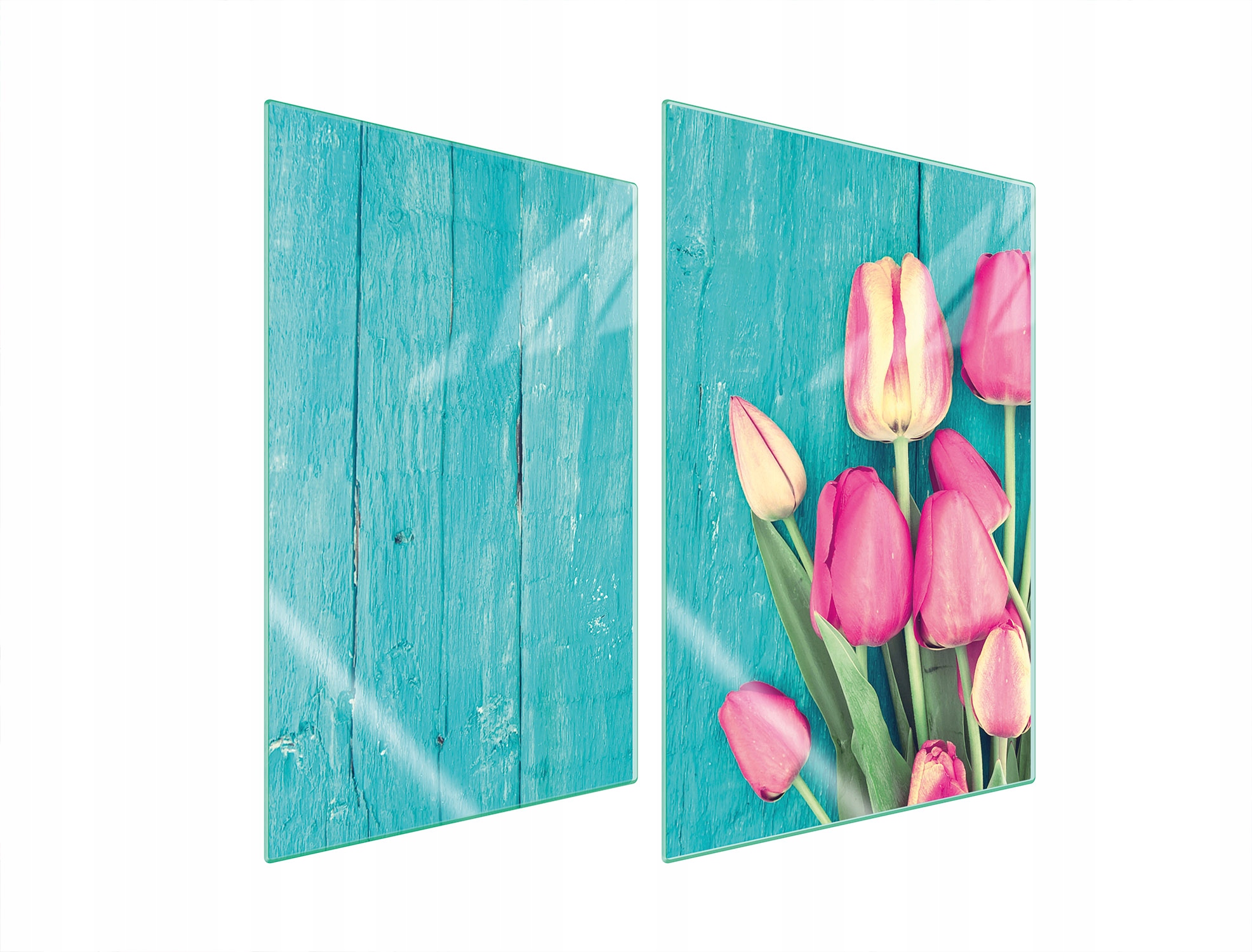 Skleněná Ochranná Deska Do Kuchyně 2x35x52 Tulipány Tvrzené Sklo