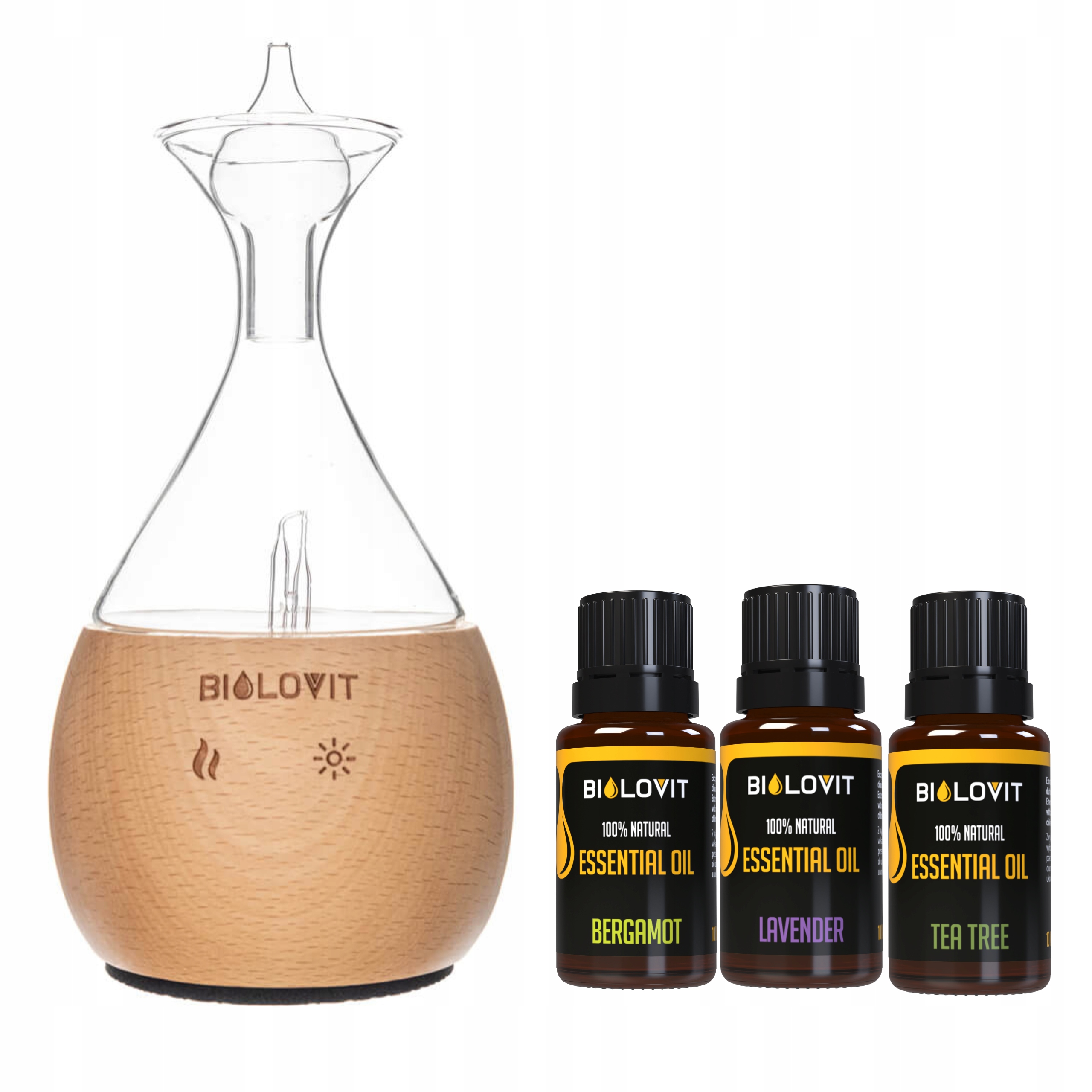 Bilovit Sada nebulizátor esenciálních olejů 3 esenciální oleje