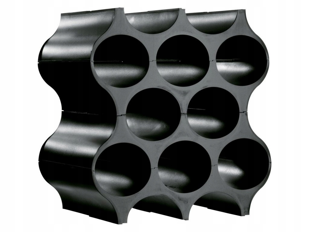 Stojan na láhve Set-up barva černá, Koziol