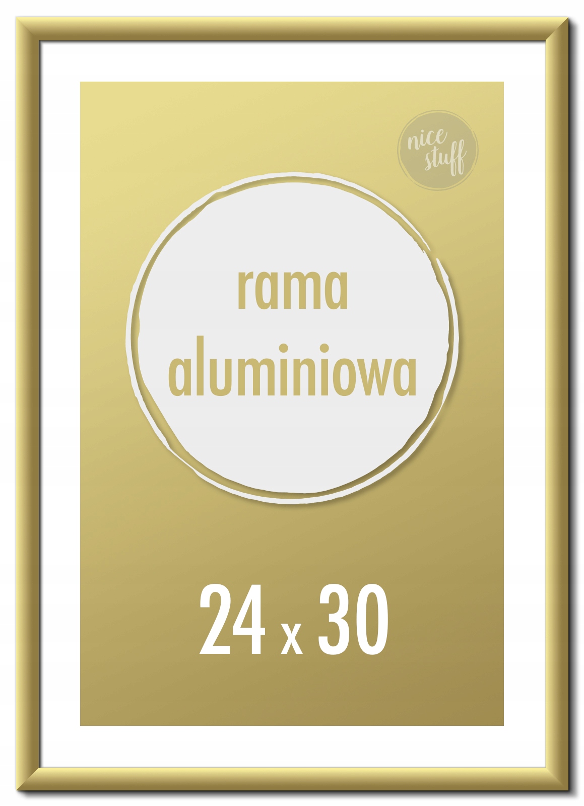 

Ramka na zdjęcia 24x30 cm Złote ramki 30x24 cm