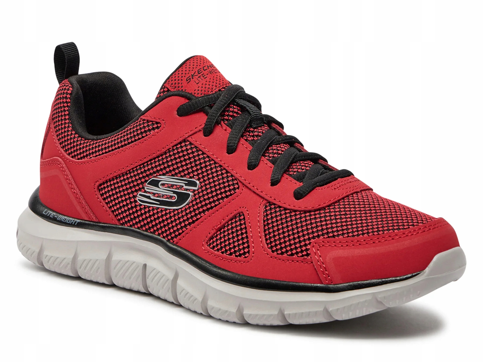 Pánské boty Skechers Track Bucolo 52630-RDBK nízké sportovní červené 42,5