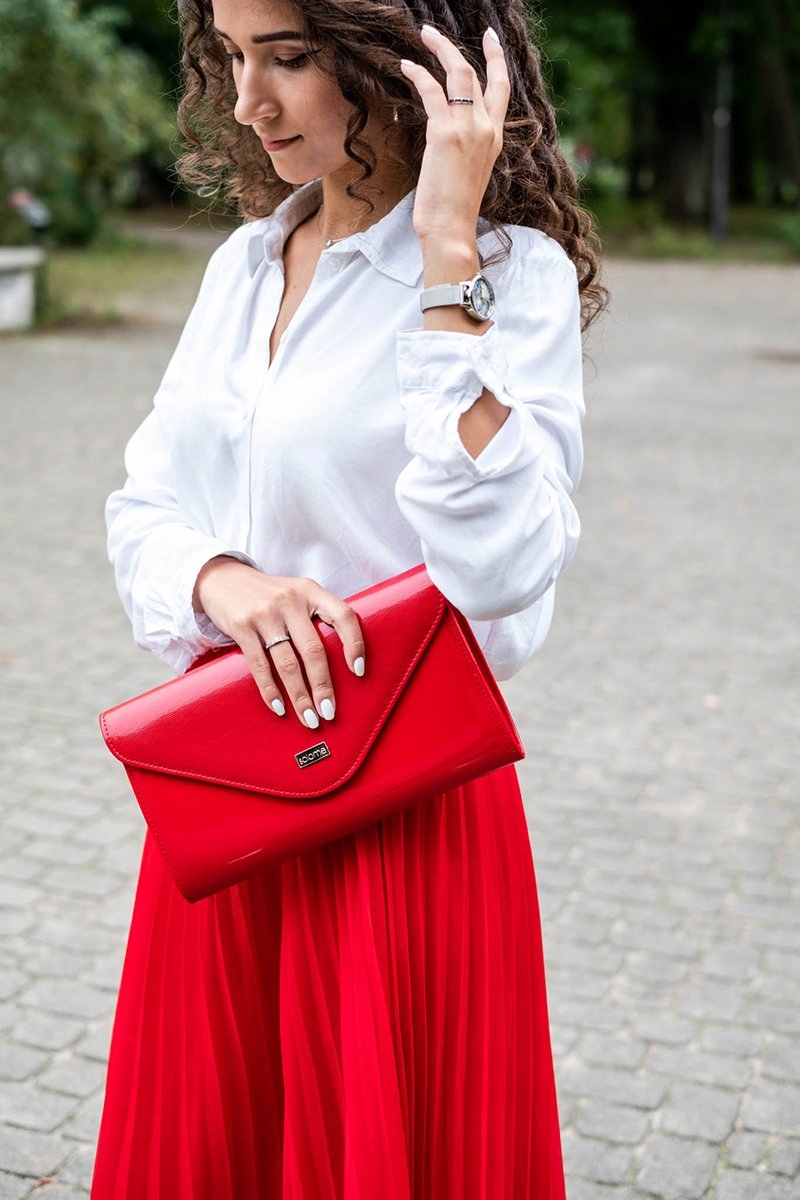 CZERWONA KOPERTÓWKA TOREBKA WIZYTOWA L5 ZAMSZOWA Kod producenta L5