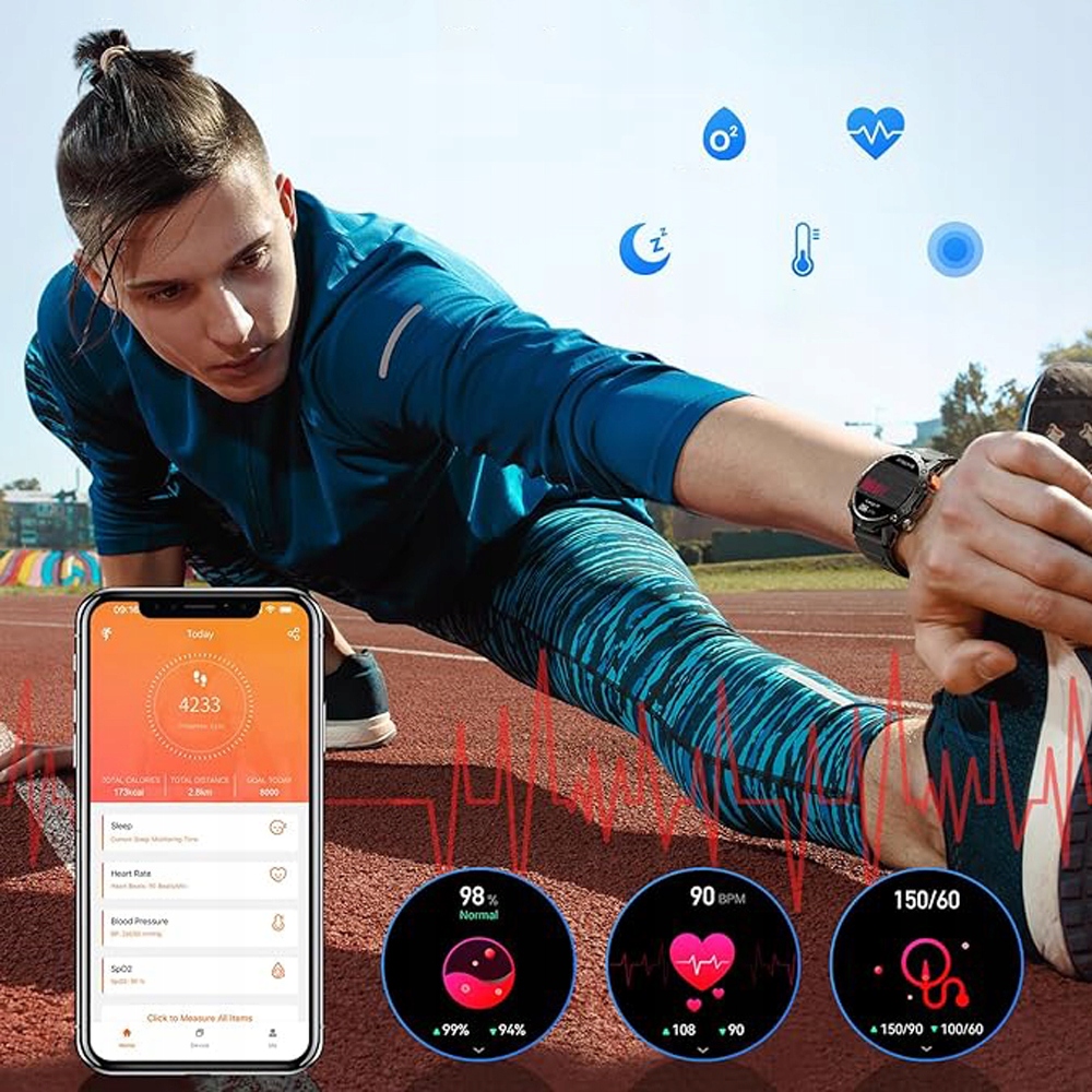 WIELOFUNKCYJNE BLUETOOTH 5.0 INTELIGENTNY ZEGAREK 100 TRYBÓW SPORTOWYCH Marka Inna marka