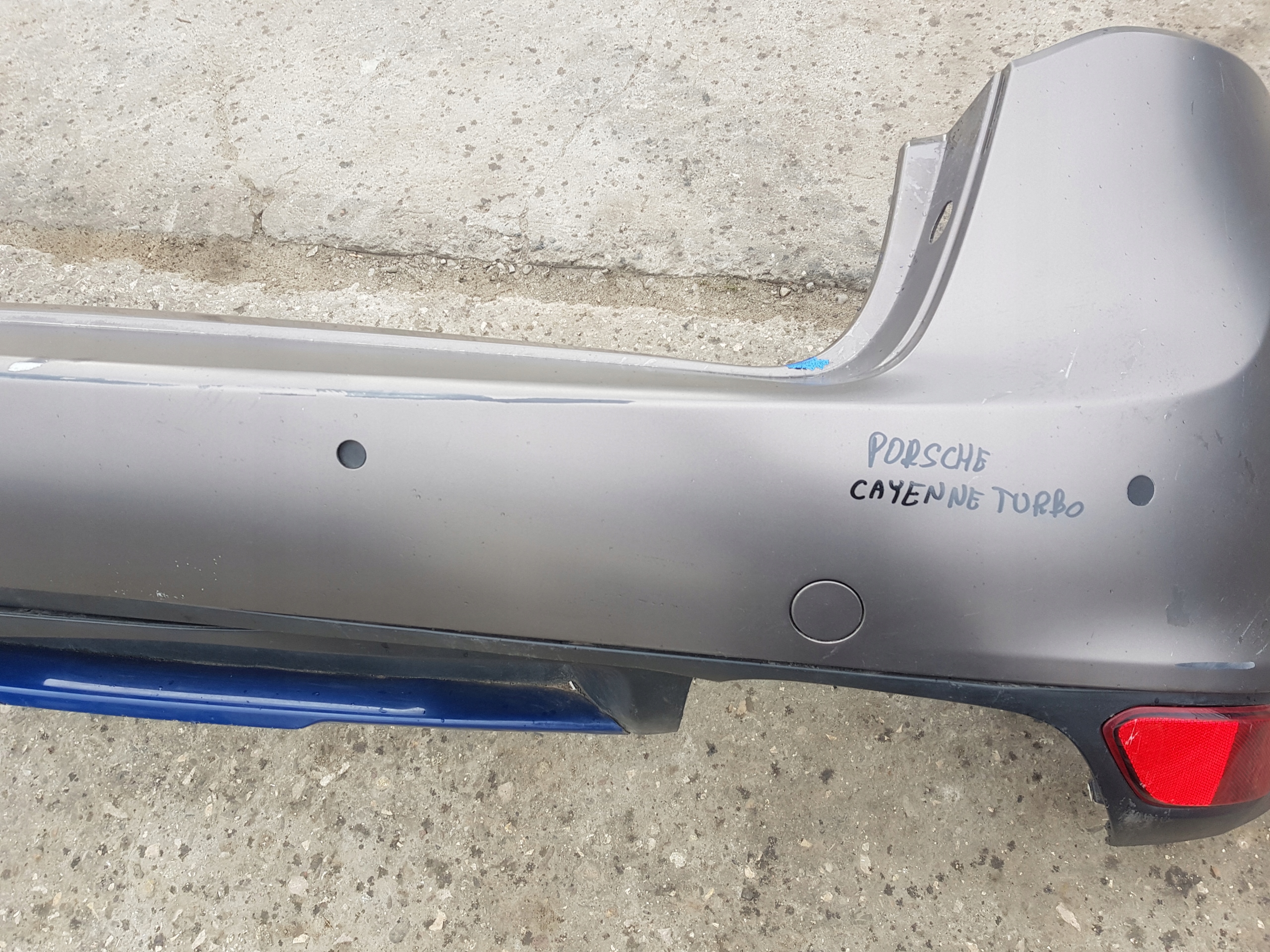 bumper rear part rear PORSCHE CAYENNE S 7P 7P5