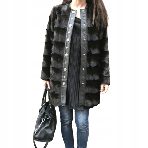 A915 ZARA FUTRO PŁASZCZ TRINNY WOODALL - L