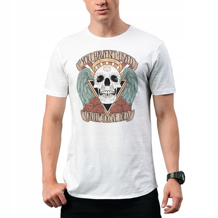 

Koszulka Męska Bawełniana Haven't Lived Skull 2XL
