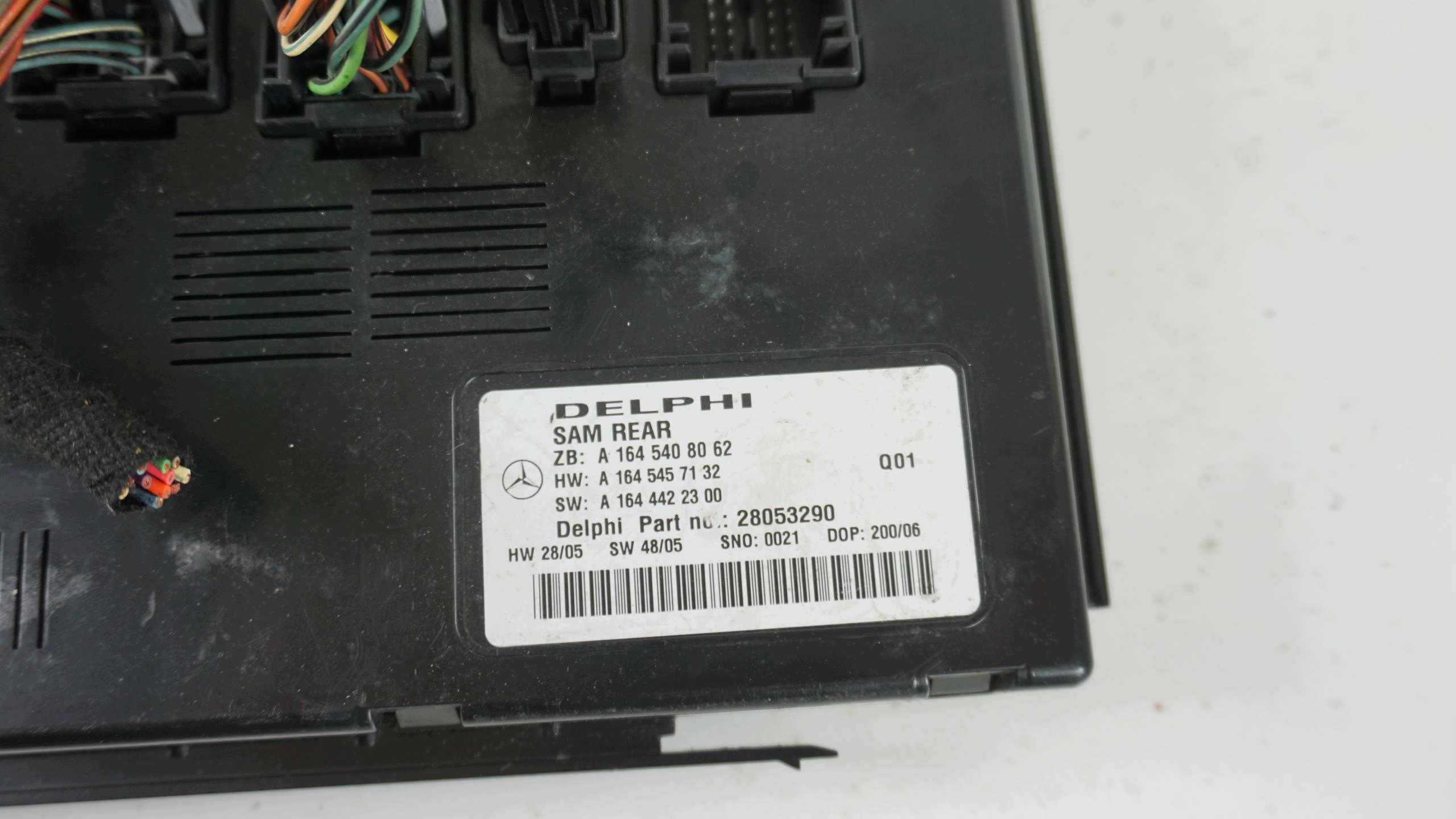 compartment control unit comfort control unit SAM rear part MERCEDES ML II W164 A1645408062