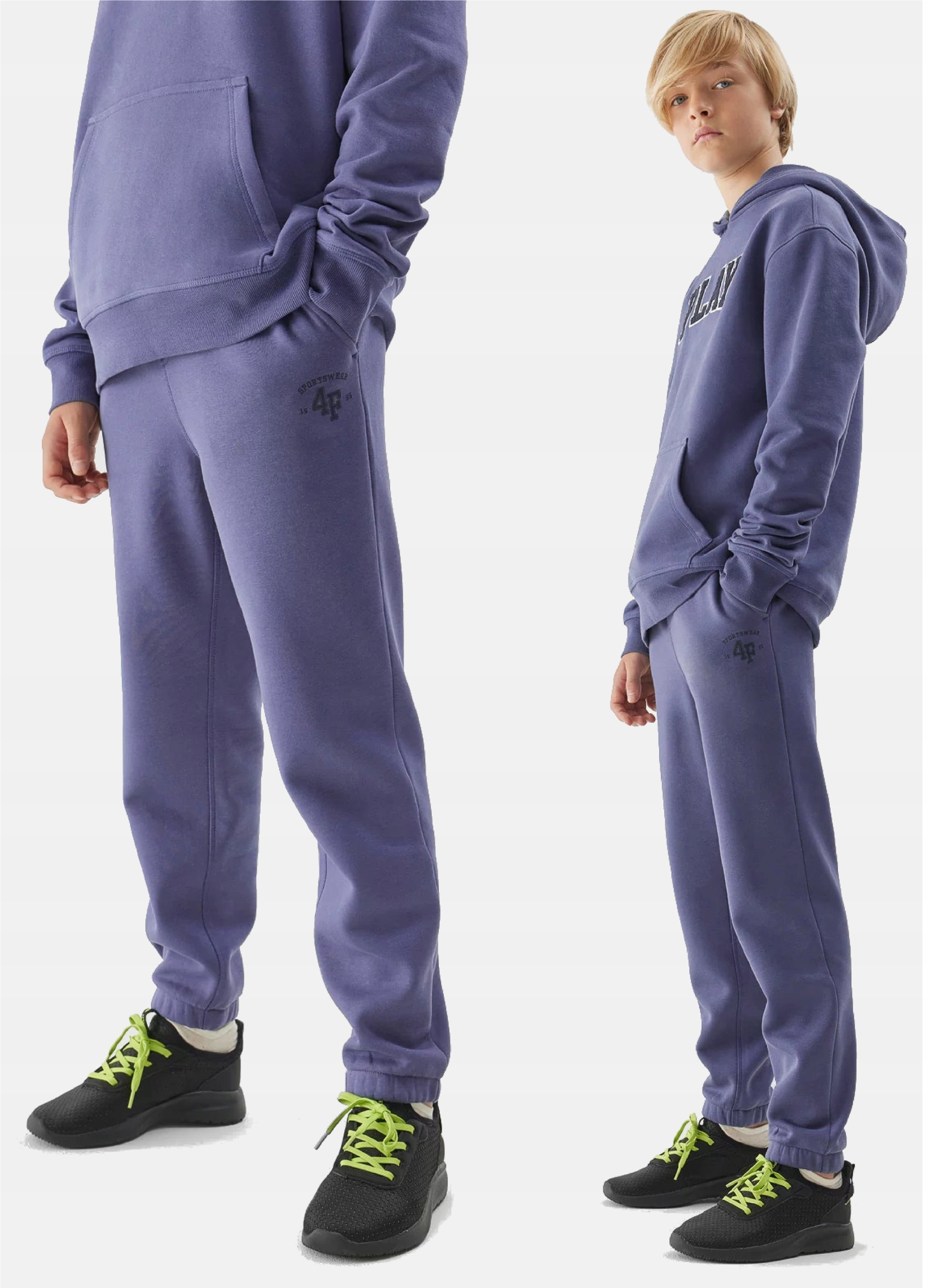 4F SPODNIE DRESOWE SPORTOWE DRESY CHŁOPIĘCE JOGGERY Rozmiar 152