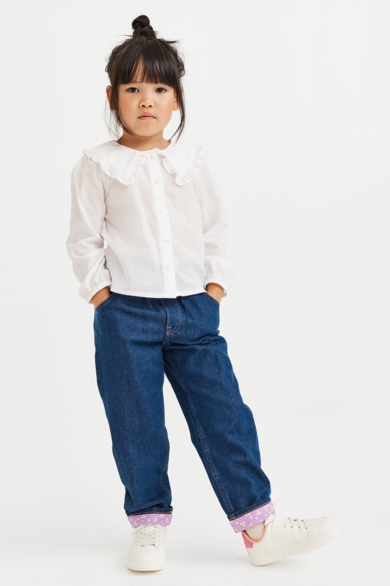 

H&m spodnie dżinsowe relaxed 3-4 l 104 M76