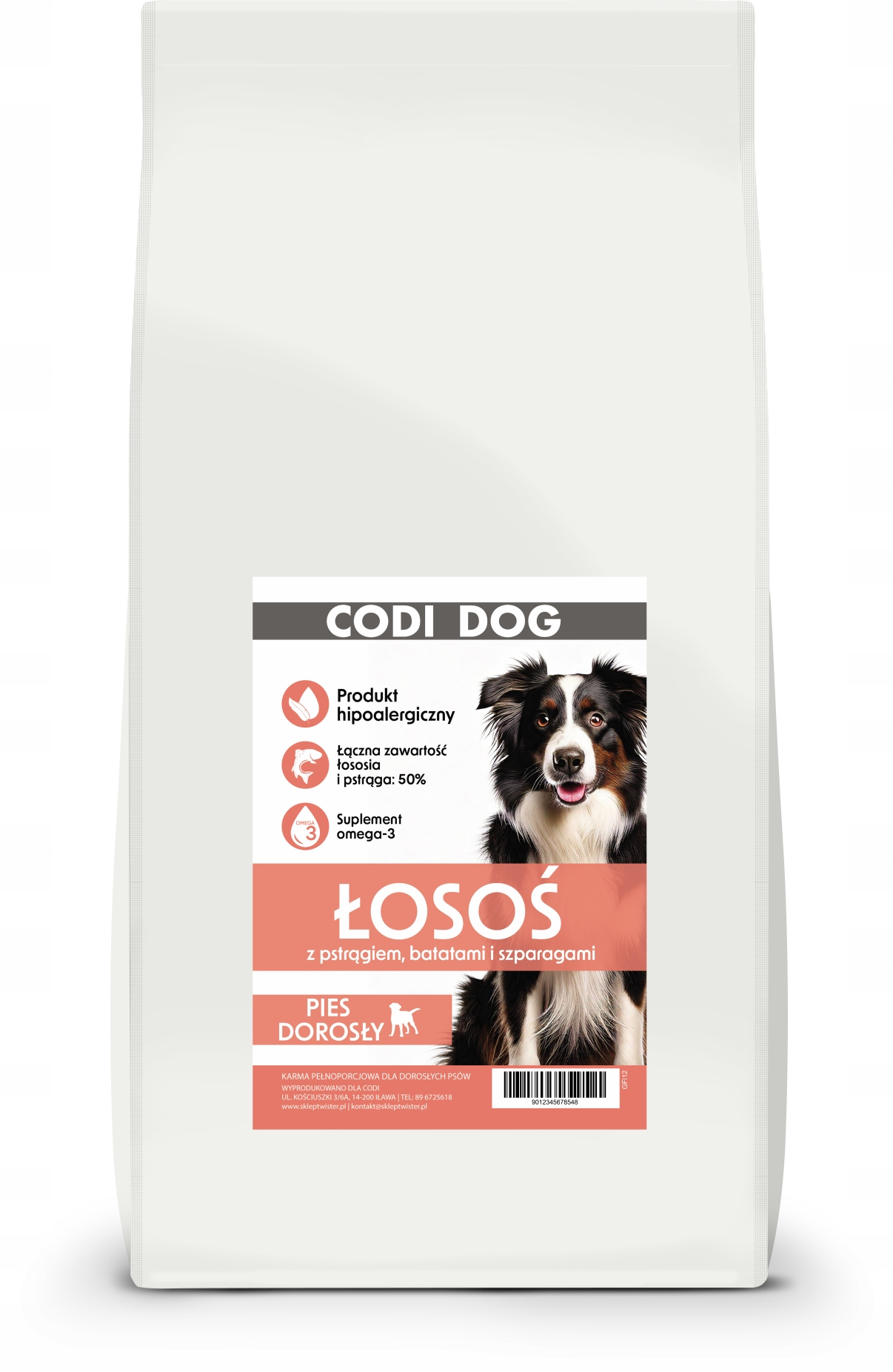 Levně Codi Dog Losos s pstruhem, batáty a chřestem