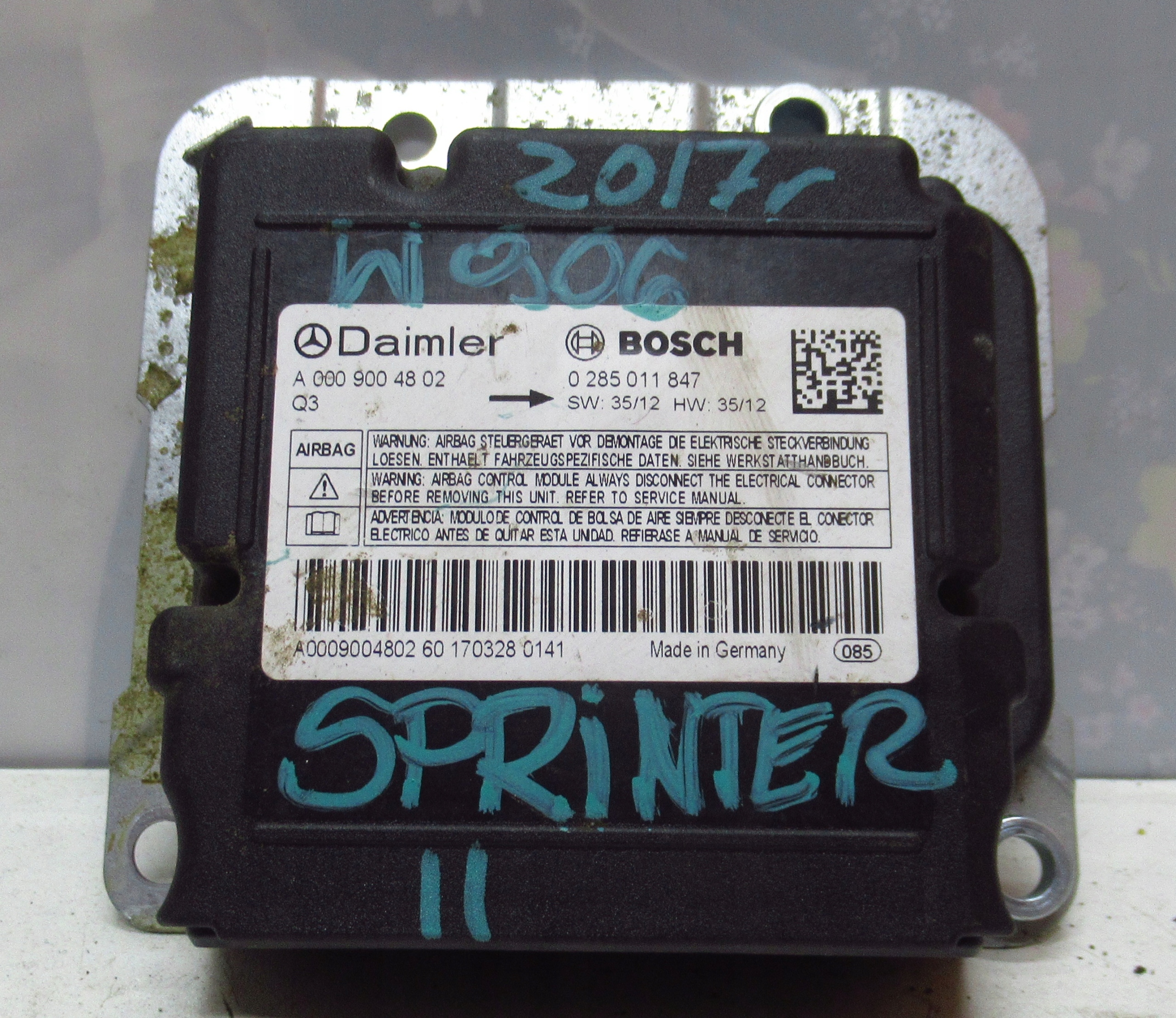 SPRINTER 906 2.2 CDI Module SENSOR Airbag