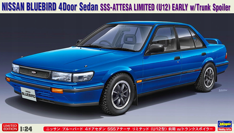 Nissan Bluebird 4dveřový sedan SSS-Attesa Limited (U12) Early spoilerem kufru