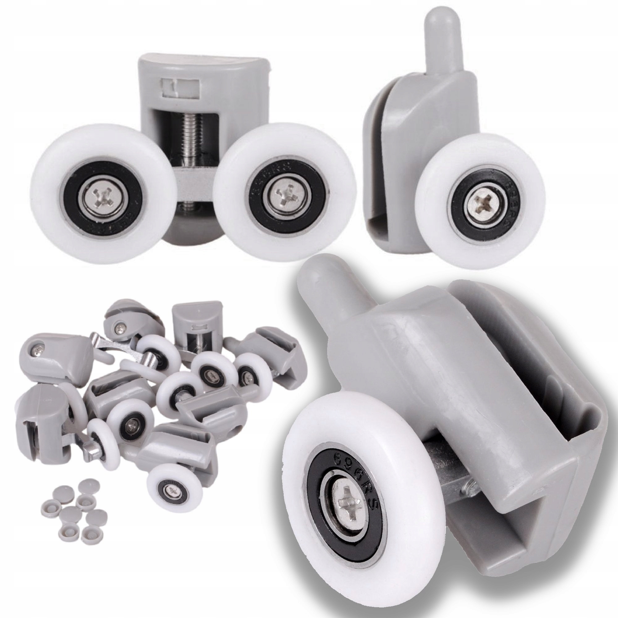 ROLKA ROLKI KOMPLET DO KABIN PRYSZNICOWYCH KÓŁKA