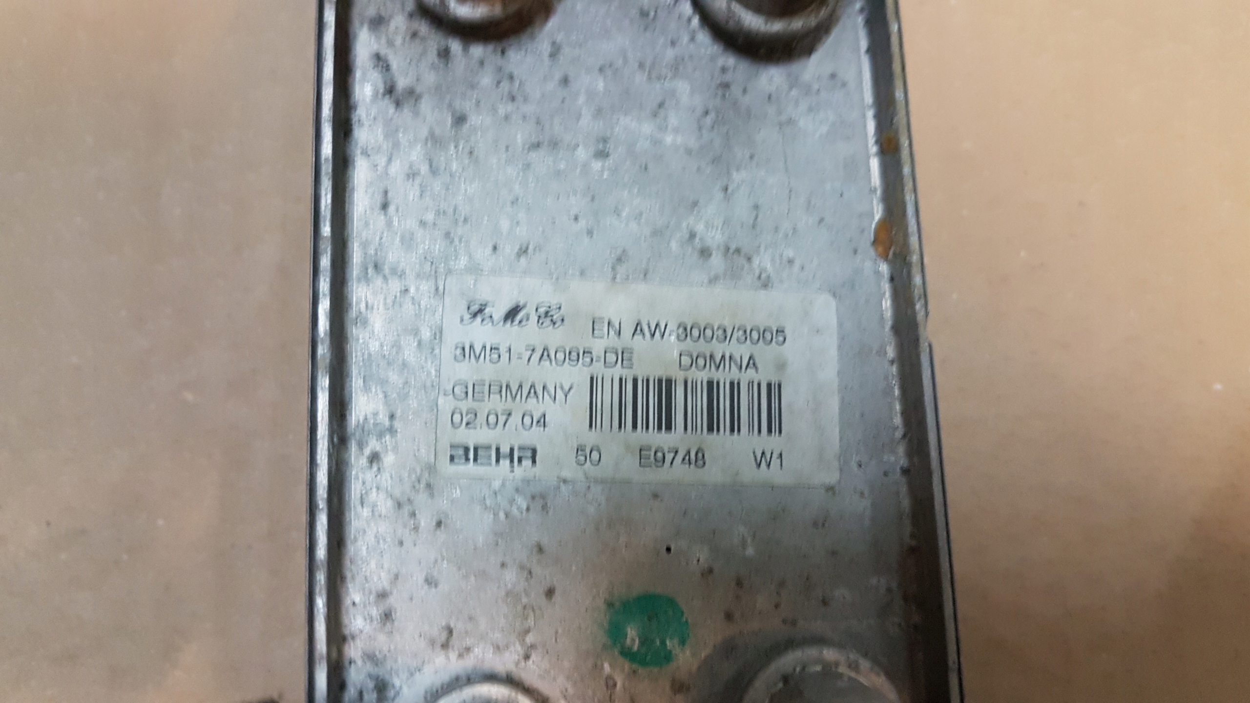 oil cooler S40 V50 2.0B 3M51-7A095-DE
