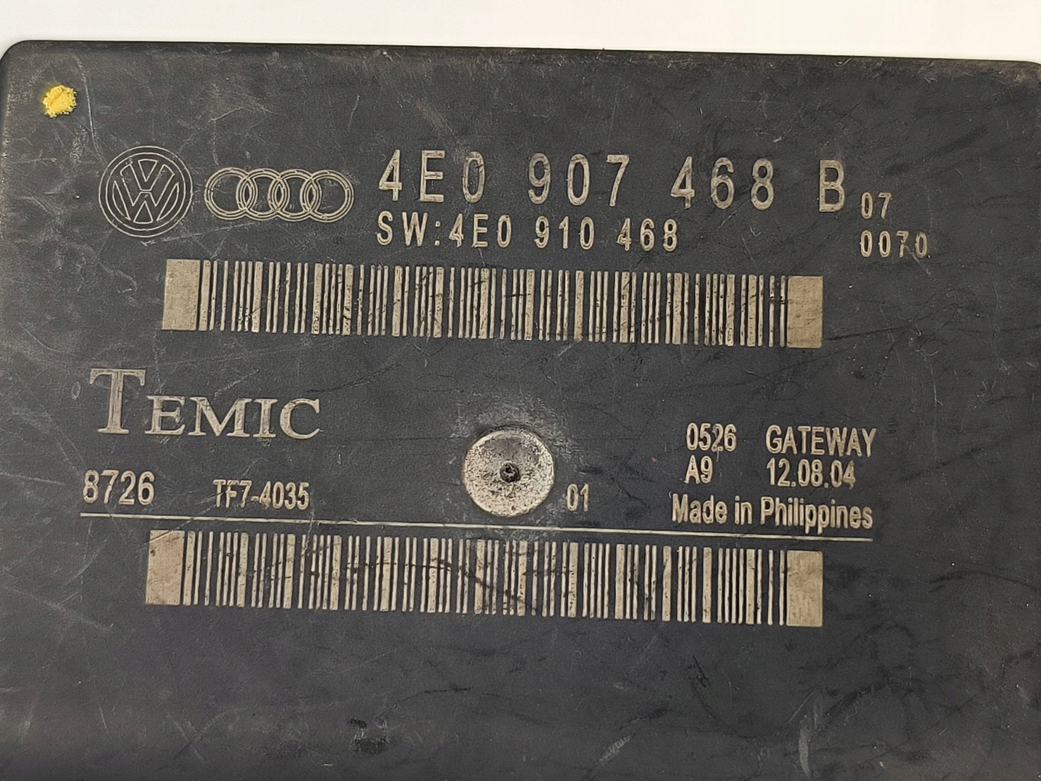 modul GATEWAY 4E0907468B AUDI A8 D3