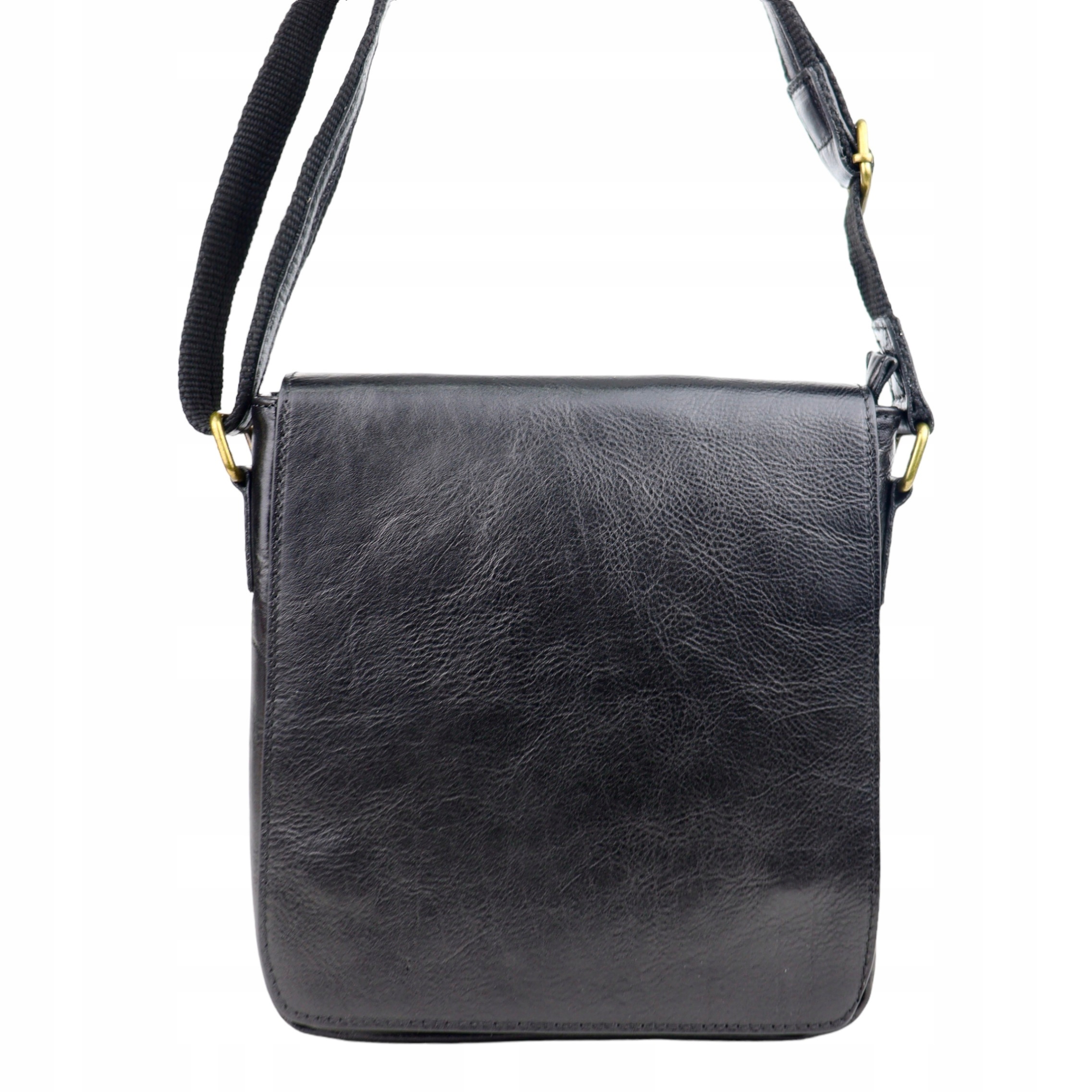 Pánská taška z italské přírodní kůže Mauro-M v černé barvě