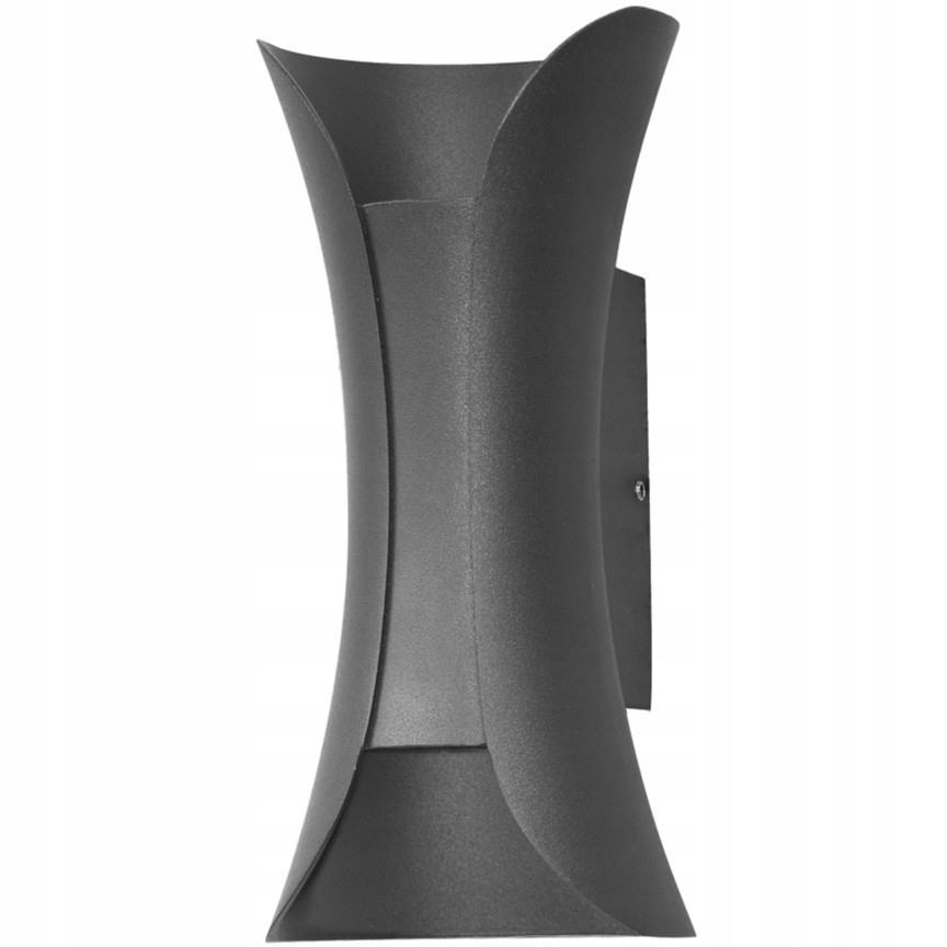 Venkovní nástěnné Led svítidlo, fasádní lampa, černá, do domu, zahrady, terasy, Dante S