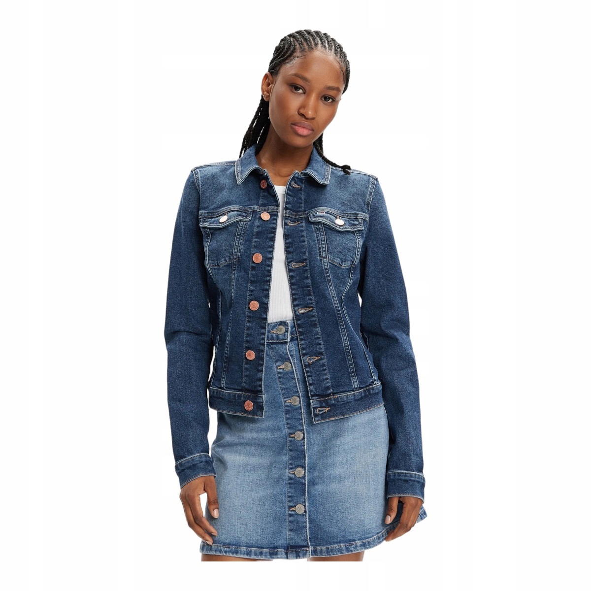 Tommy Hilfiger Dámská Džínová Bunda Vivianne Skn Jacket BH0151 Jeans vel. S