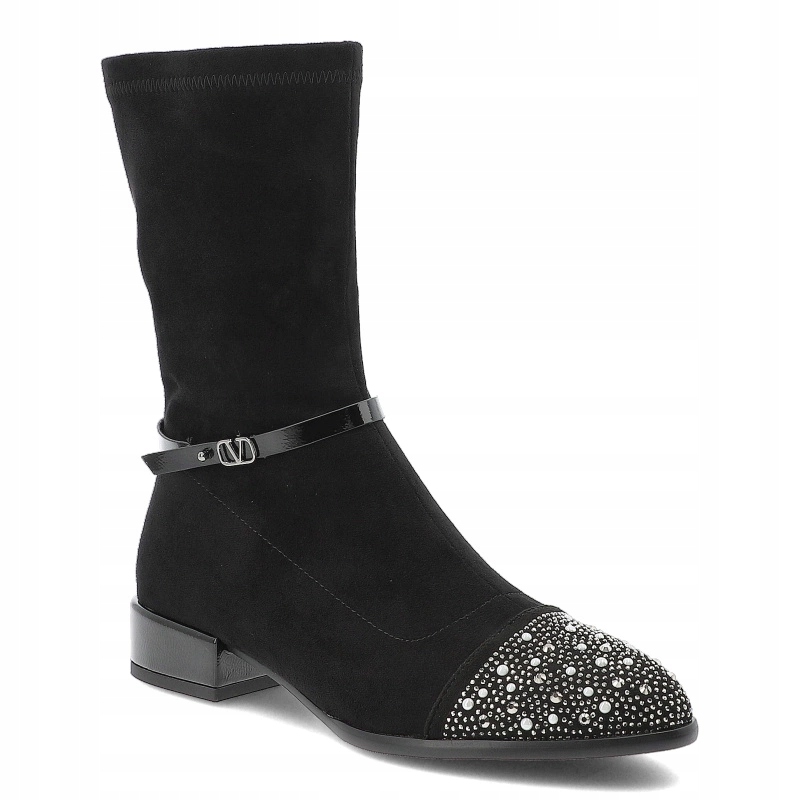 Černé Kotníkové Boty S.Barski Elegantní dámské boty