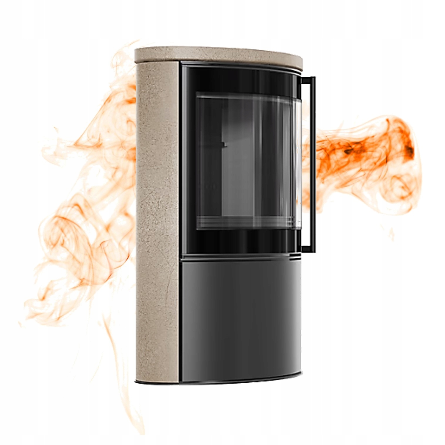 Ocelová kamna Bjorn 7 kW akumulační keramika Gold Satin černá termotec