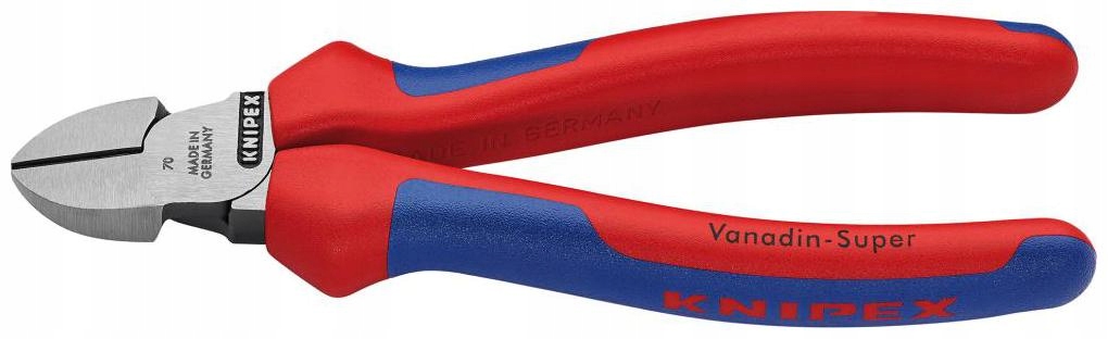 Boční štípací kleště, leštěné, ruční, vícekomponentní, 180 mm Knipex