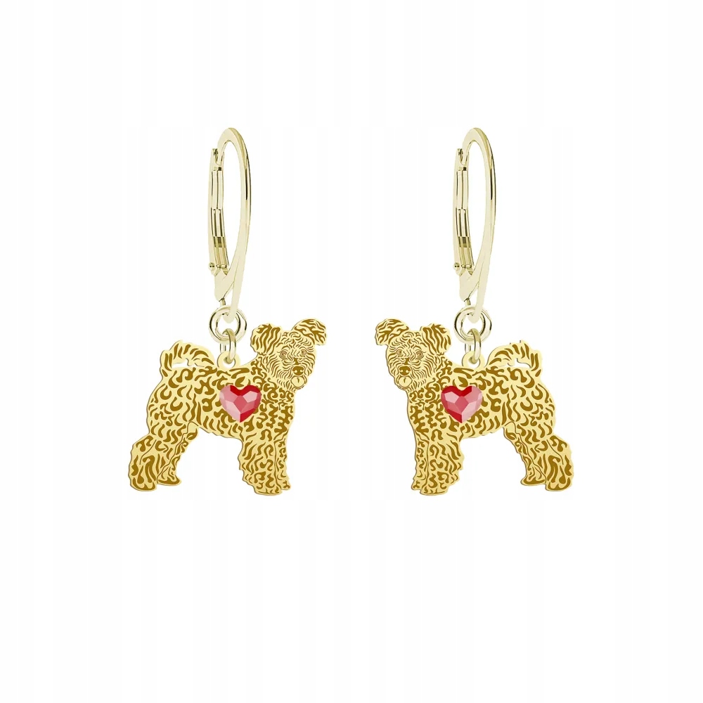 Náušnice Zlaté s pejskem Pumi 925 Dárek Žena Šperky Dedikace Bonus