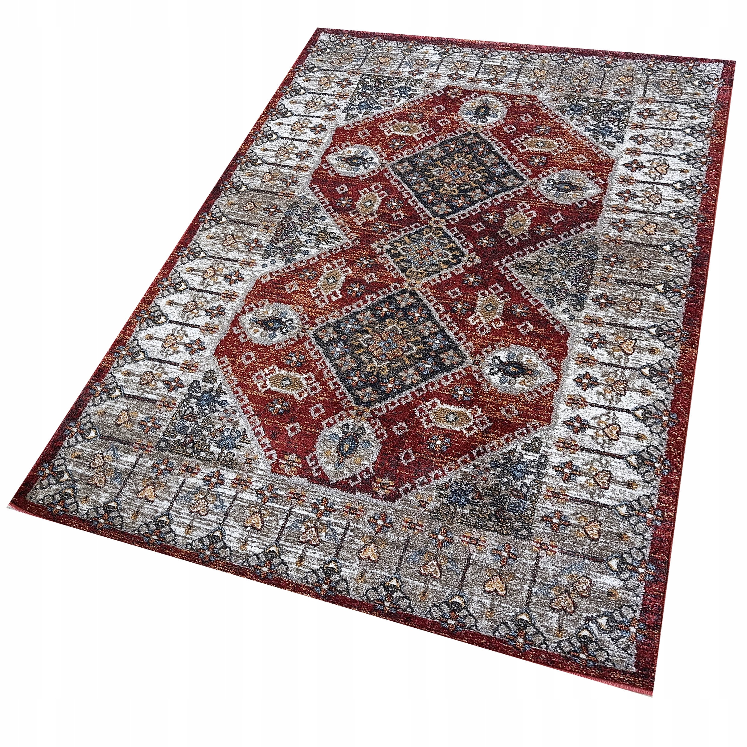 Dywan nowoczesny do salonu Sorenna 200x290 03 czerwony orientalny
