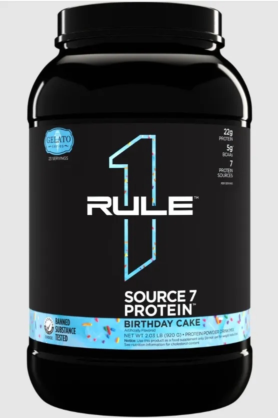 Rule One Protein Source7 Protein Birthday Cake Gelato prášek 920 g