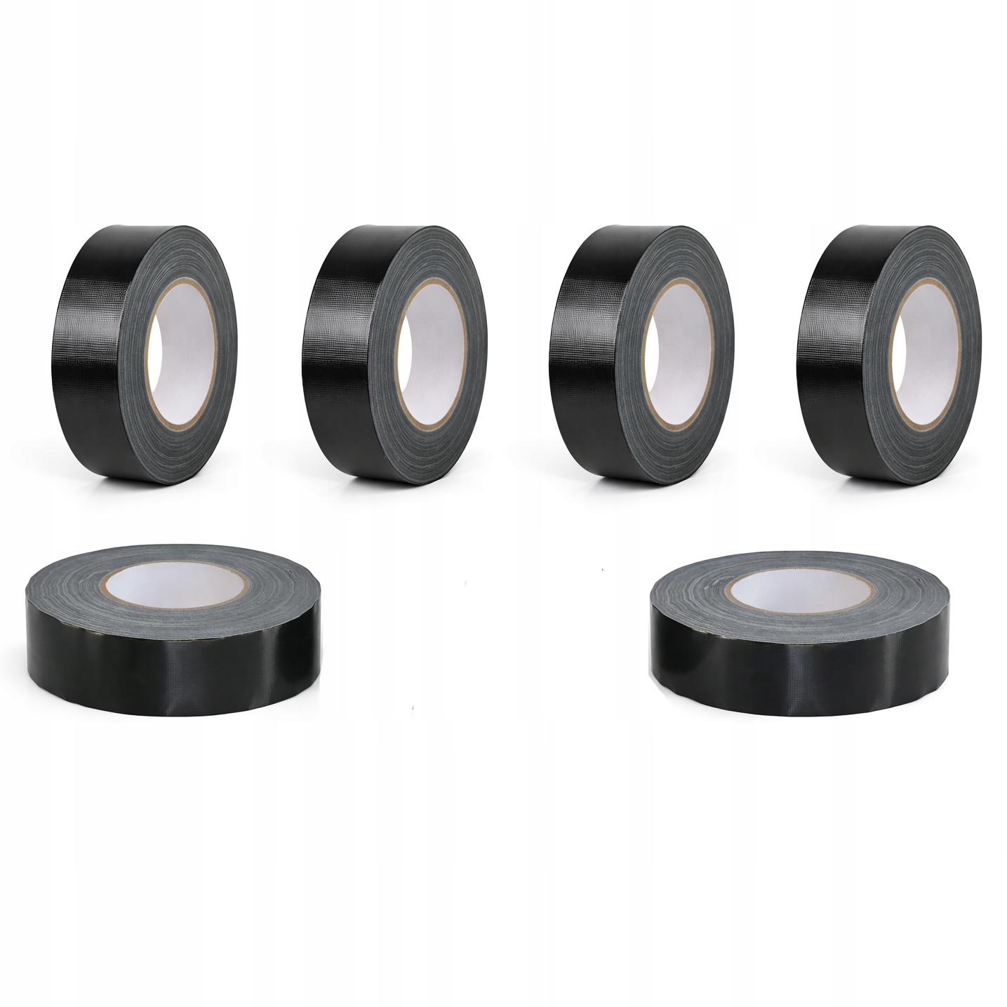 Montážní opravná páska černá 100 m 48 mm Silné těsnění 6 Kusů