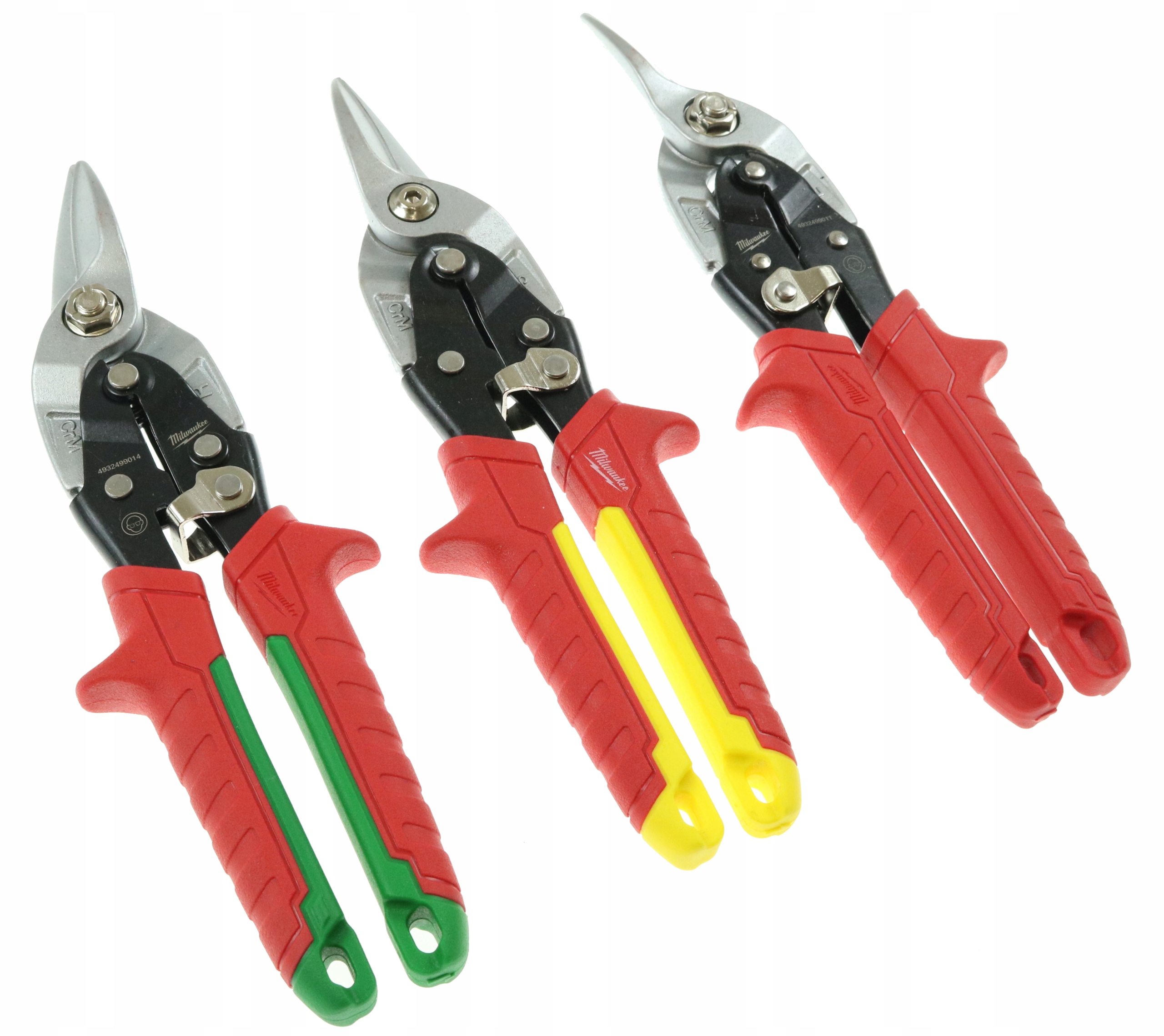 Zestaw Nożyc Do Cięcia Blachy Ręczne 3SZT. Prawe Lewe I Proste Milwaukee
