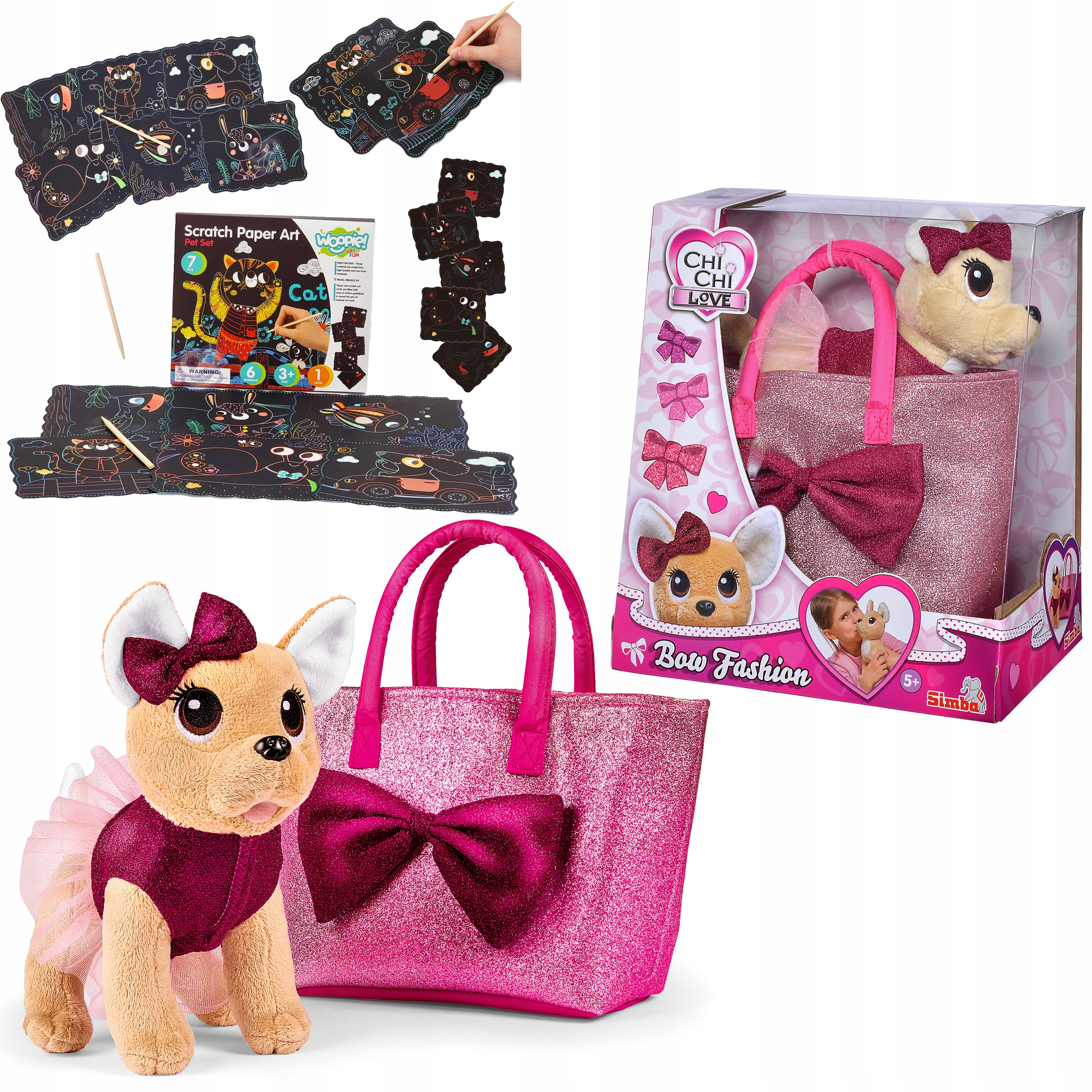 

Piesek Chi Chi Love Kokardy Torebka Simba + Gratis