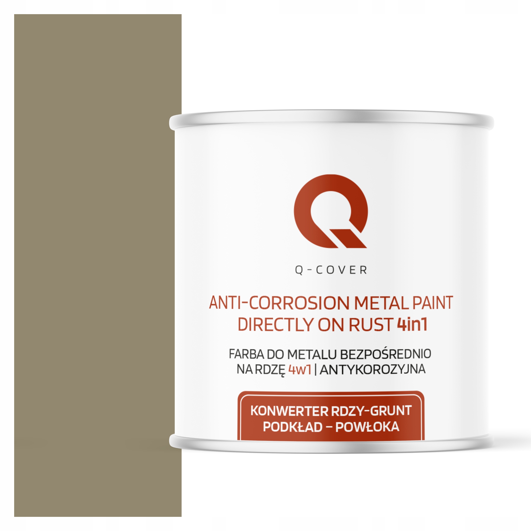 Farba Na Kov Na Hrdzu Pozinkovaná Aluminium 4v1 Šedo-žltá Ral 7034 Mat 2.5L