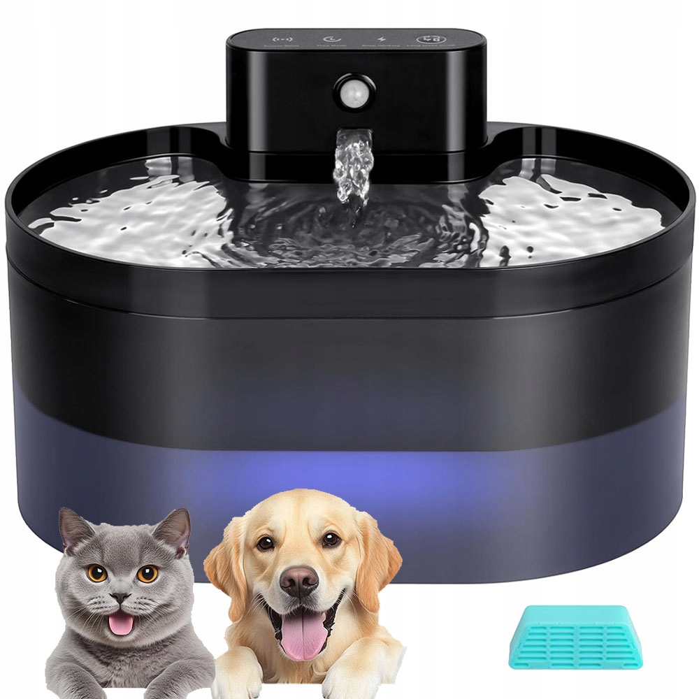 Fontanna Poidełko Dla Kota Psa Miska Automatyczne Poidło Filtr Cicha 2,2L